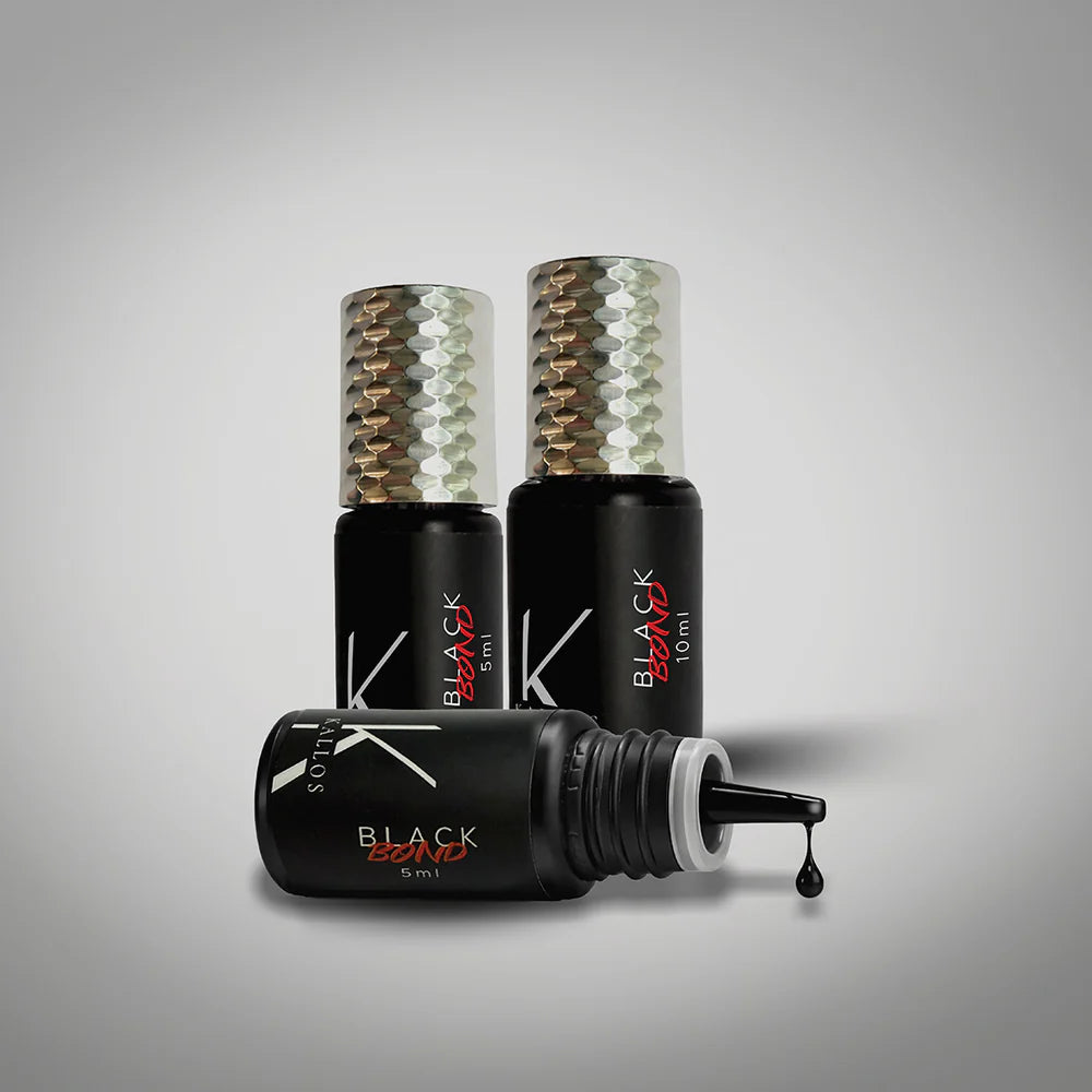 KALLOS Black Bond XL 10 ml profesionalno lepilo za podaljševanje trepalnic