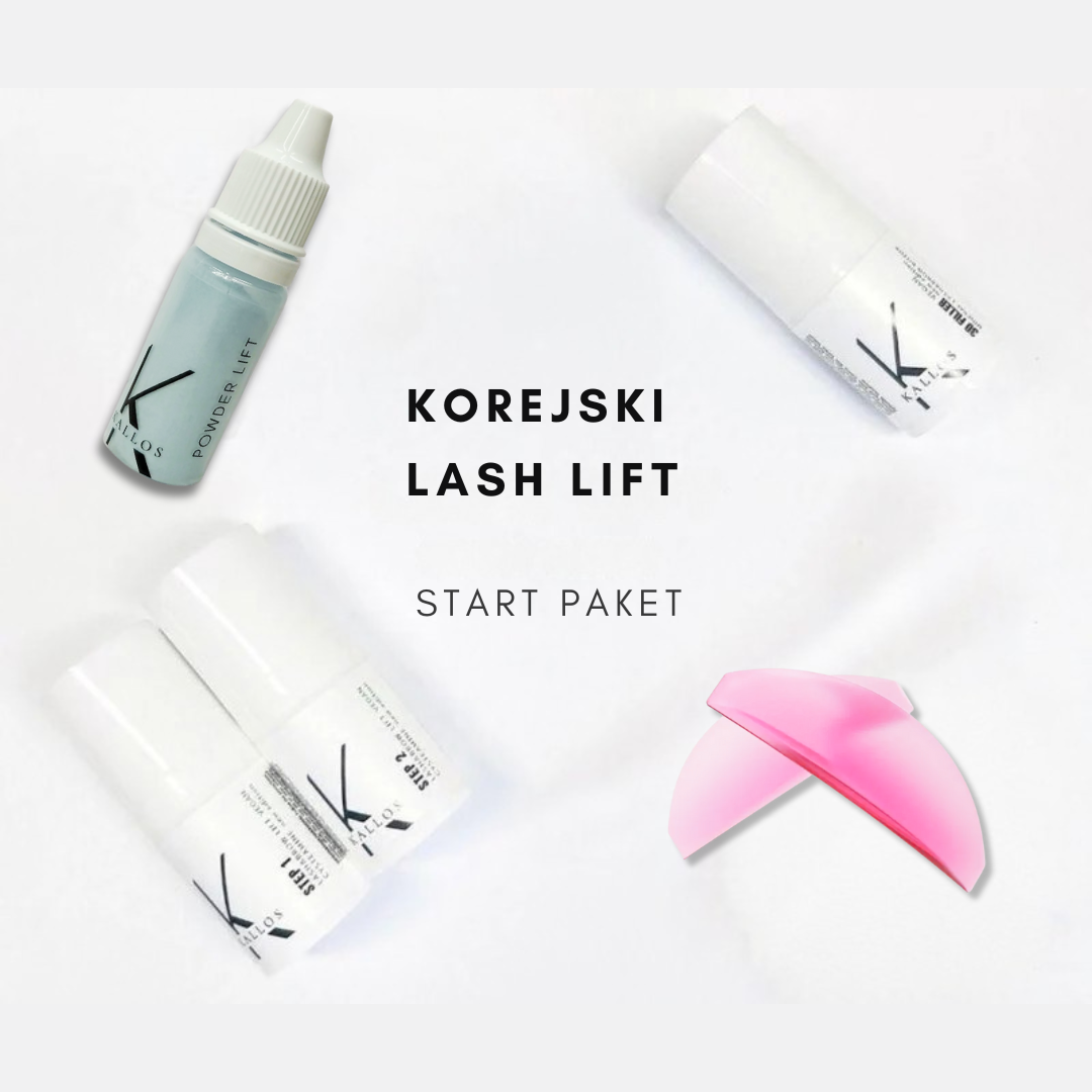 KALLOS KOREJSKI LASH LIFT SET – POWDER LIFT GLUELESS PRO SISTEM