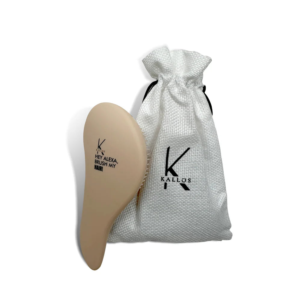 Mini hair brush Kallos v bež ali črni barvi