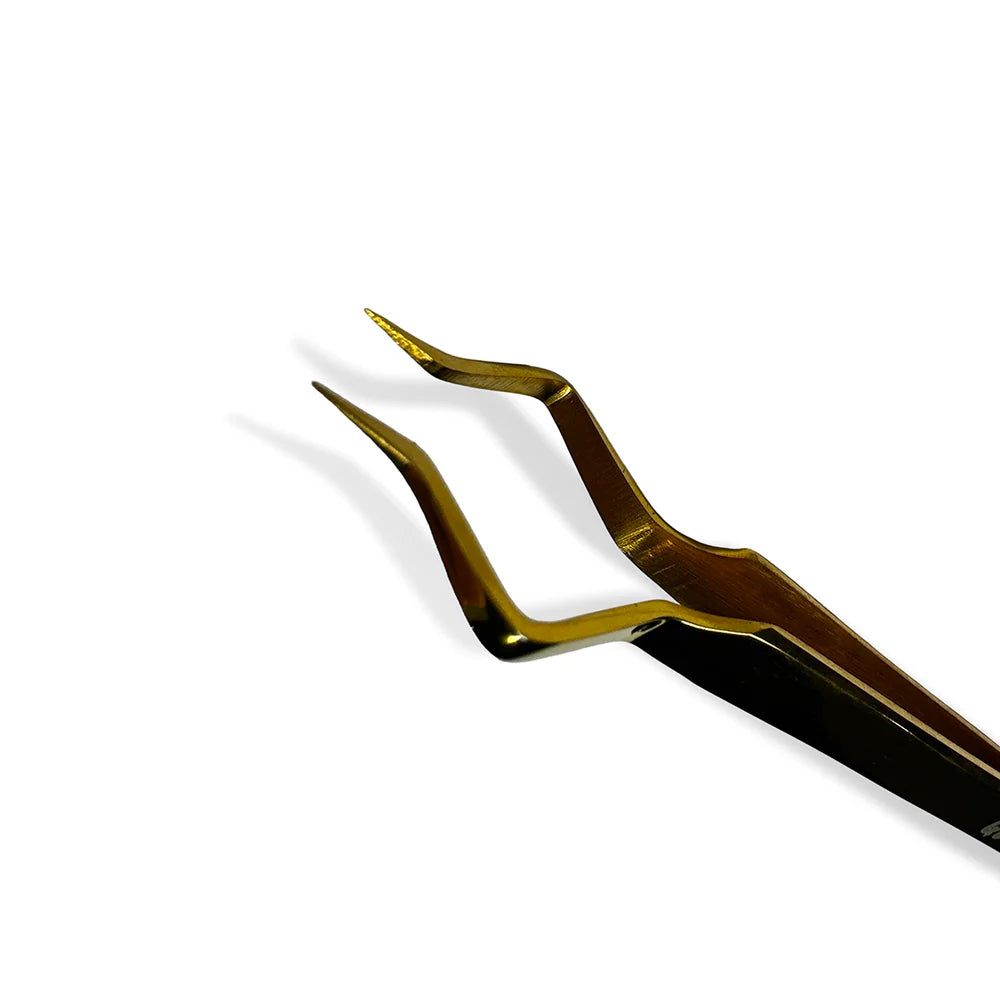 Profesionalna lash izolacijska pinceta z utori za natančno izolacijo trepalnic