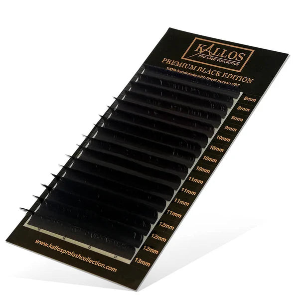 KALLOS Premium Black mega volume trepalnice 0.03 Full Mix 7-13 mm