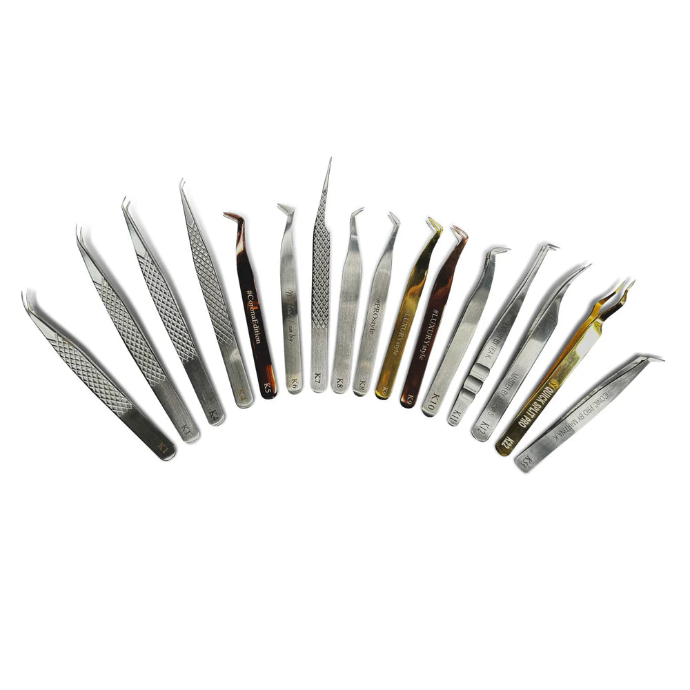 Kallos kolekcija profesionalnih pincet za podaljševanje trepalnic